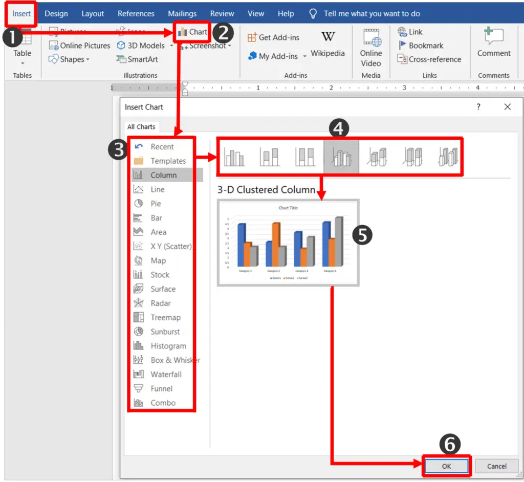 Chart tools format tab in ms word