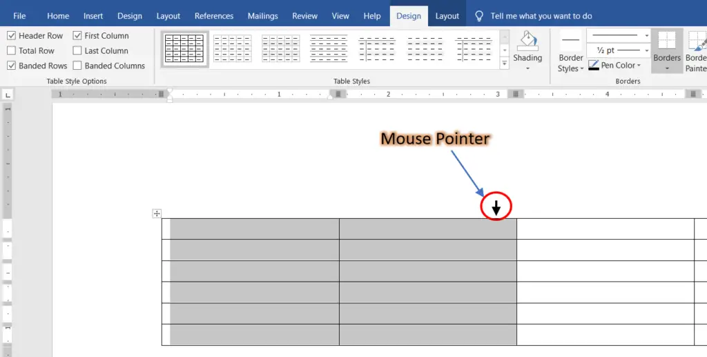 Ways to select a Table, Row, Column, or Cell |MS-Word|