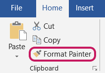 How to use Format Painter in MS-Office Word