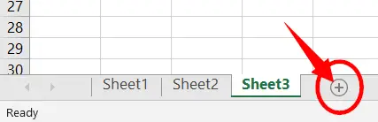 Insert New Worksheet in Excel