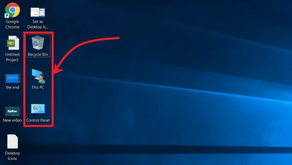 Show or Hide Desktop Windows Icons