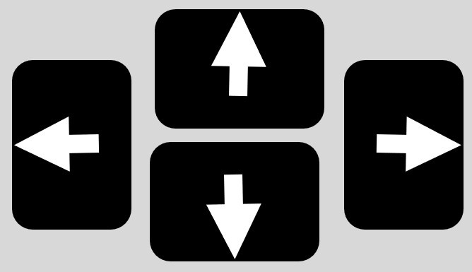 Four Arrow Keys for Navigation