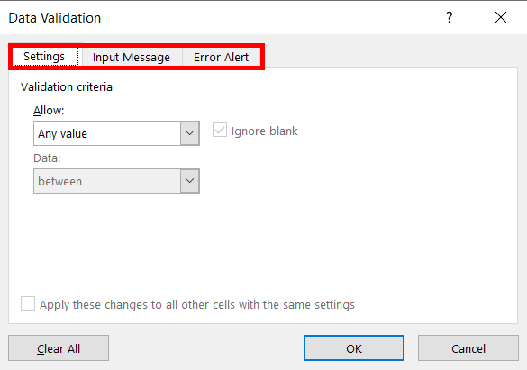 Apply Data Validation to Range of Cells in Excel - 21 Steal 1