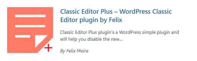 WordPress Content Editor Plus Plugin