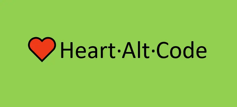 Heart Alt Code