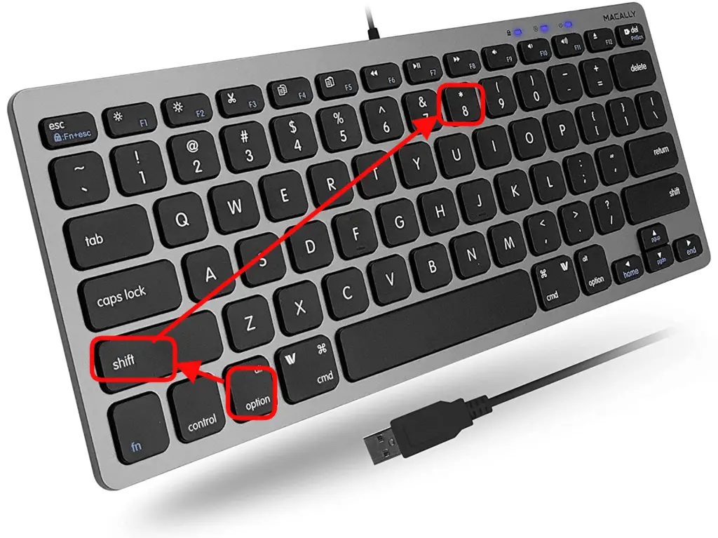 Mac keyboard shortcut for Degree symbol