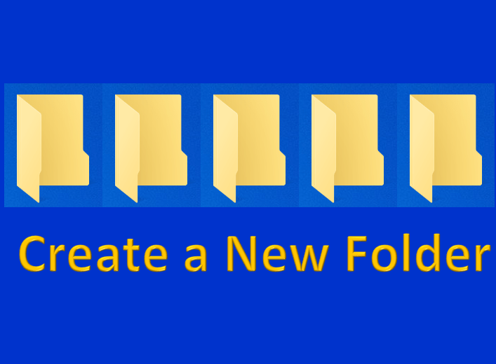 Shortcut Keys to Create a New Folder