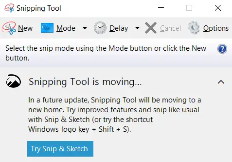 Working with Snipping Tool Shortcuts