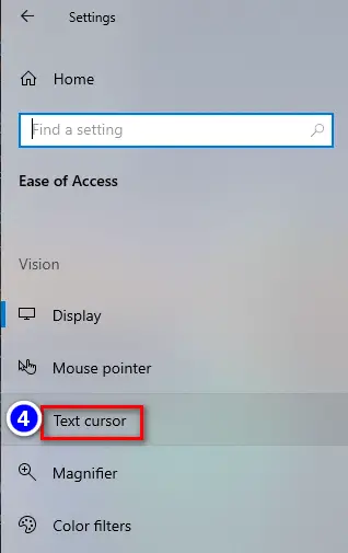 Select text cursor